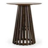 Weiss - Mid-Century Modern Wenge Round Bar Table