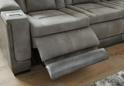 Next-Gen DuraPella Power Reclining Loveseat with Console - galleria furniture outlet
