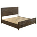 Woodmont Eastern King Storage Bed Rustic Golden Brown image