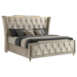Lorient Wingback Bed with LED Lighting