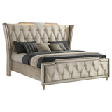 Lorient Wingback Bed with LED Lighting