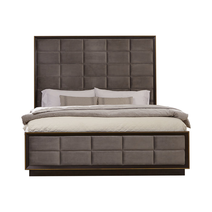 Durango Panel Bedroom Set Grey and Smoked Peppercorn