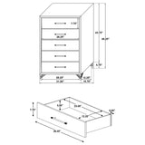 Lucia 5 Pc Bedroom Set