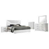 Ives 4 & 5 Piece Bedroom Set E.king & Queen White & Grey