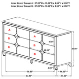 Olivia 5 Pc Bedroom Set
