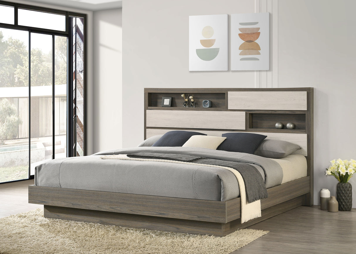 Fenwick Bookcase Platform Bed - galleria furniture outlet