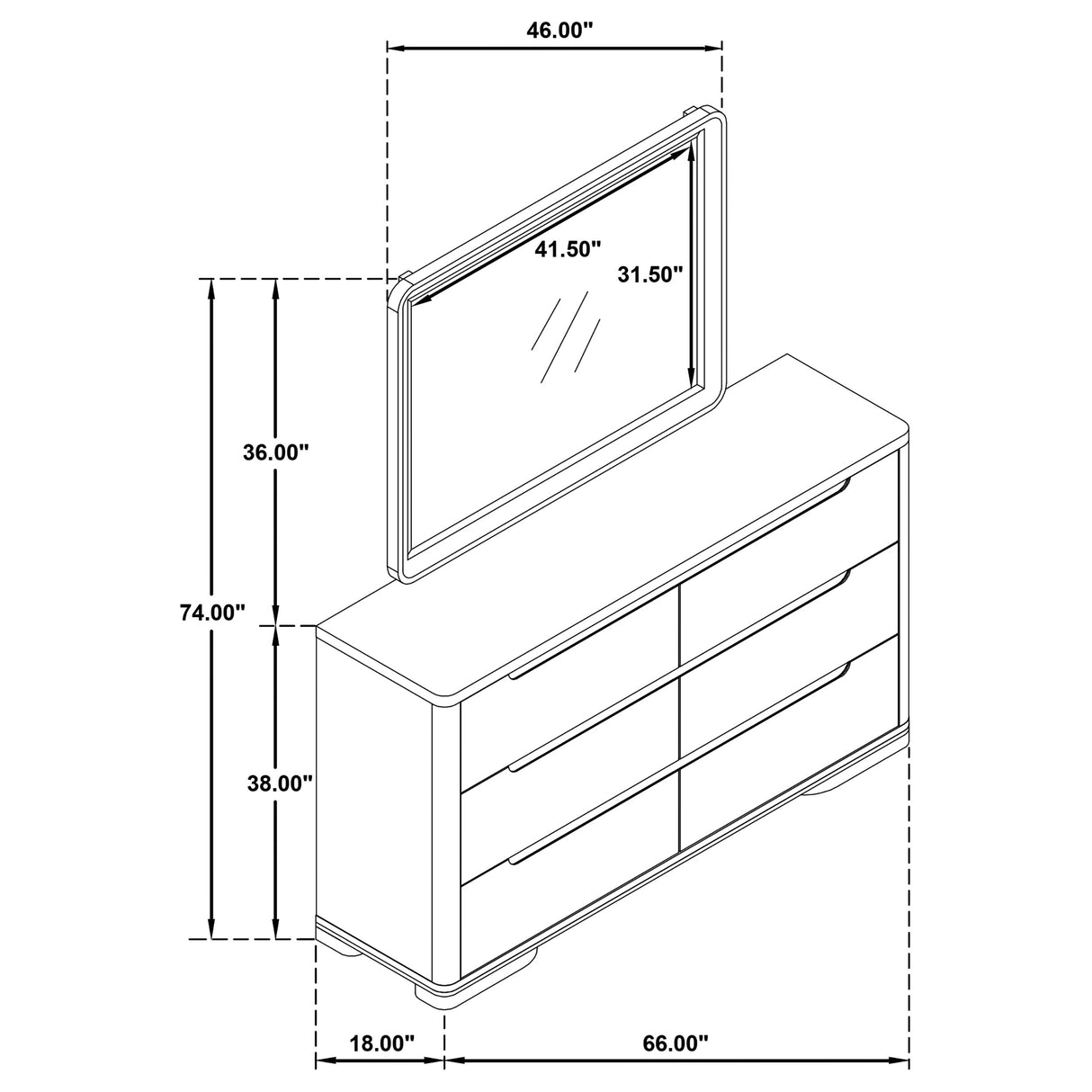 Ladera Dresser with Mirror