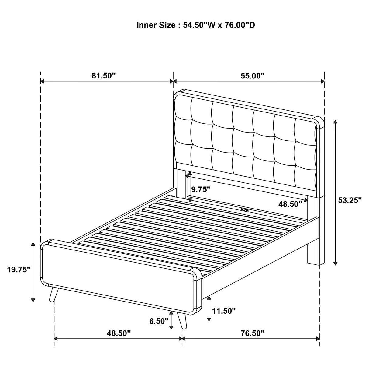 Robyn Panel Platform Bed