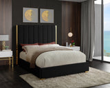 Becca Black Velvet Queen Bed