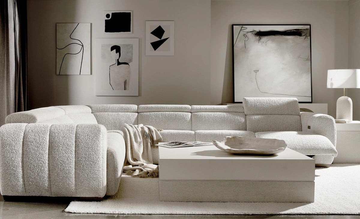 Aldo Fabric Power Motion Sectional