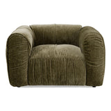 Siegal - Modern Olive Green Fabric Lounge Chair
