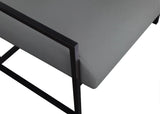 Industry Grey Faux Leather Accent Chair