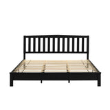LEO 5/0 Q SLAT BED-HB/FB/RAILS-BLACK