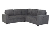 U2660 Grey Sofa Bed Sectional W/O Chaise and W/O Pullout