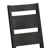Jemma Wood Back Dining Side Chair with Beige Linen in Dark Espresso (2 Per Carton)
