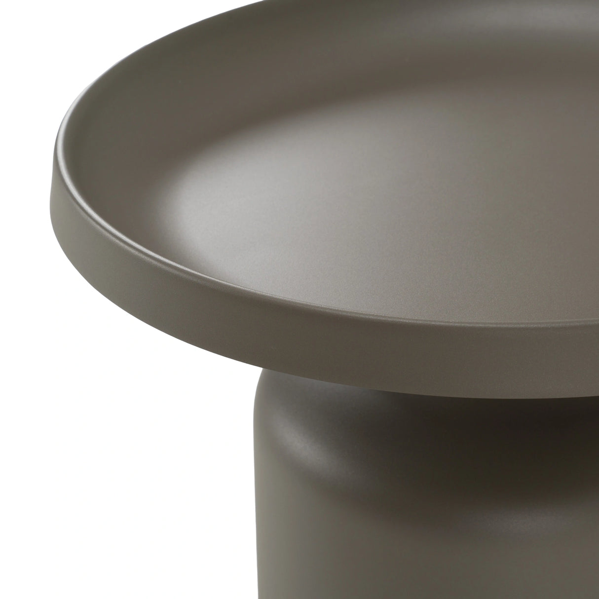 Lanuza - Outdoor Taupe End Table
