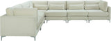 Julia Cream Velvet Modular Sectional (6 Boxes)