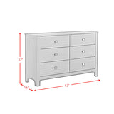 Sami Youth 6-Drawer Dresser