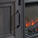 Macau Console with 23"" Fireplace Insert in Grey
