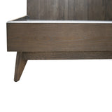 Novak Modern Dark Oak Bed