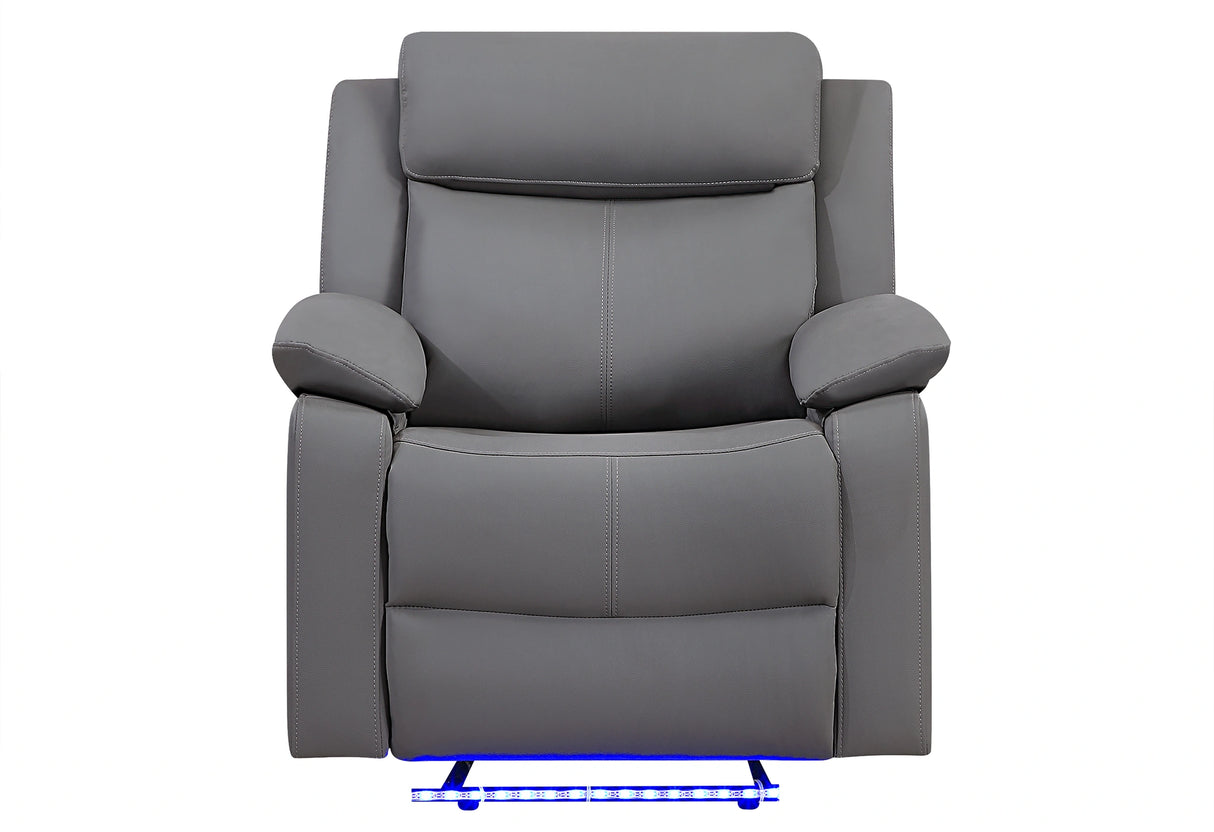 U6026 Pu 72A Glider Recliner with LED