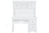 Pompei Metallic White Bookcase Twin Bed with LED