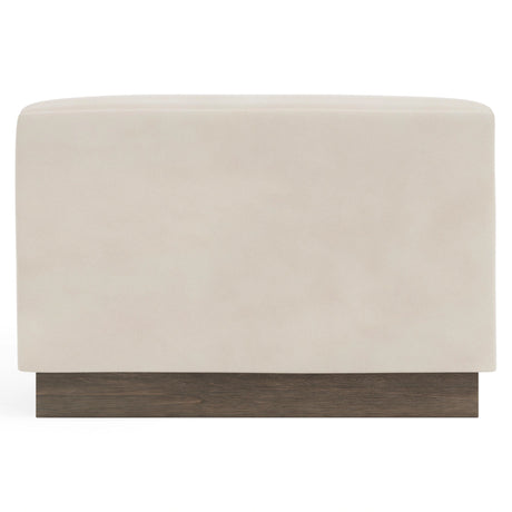 Merino Leather Ottoman