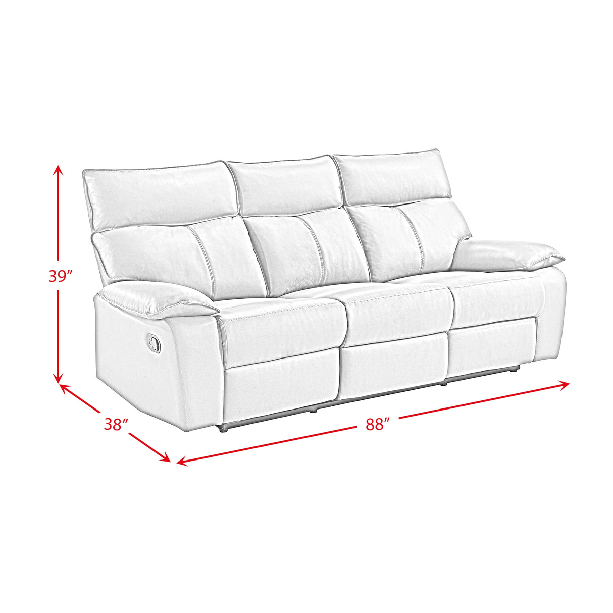 Wildcat Motion Sofa in Aviarah Grey