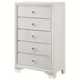 Crown Mark Furniture Lyssa 5 Drawer Chest in White image