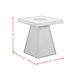 Jemma 2PC Occasional Table Set in Grey and Dark Espresso-Coffee Table & End Table