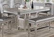 Crown Mark Furniture Klina Counter Height Table in Silver image