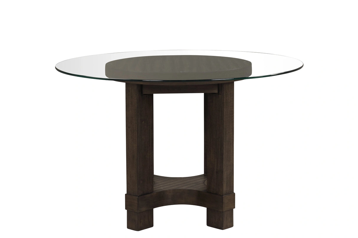 Cityscape 52" Round Dining Table Base-Walnut