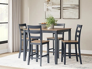 Gesthaven Counter Height Dining Table and 4 Barstools (Set of 5)