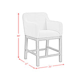Glinda UPH Chair with Light Grey Fabric in Brown (2 Per Carton)