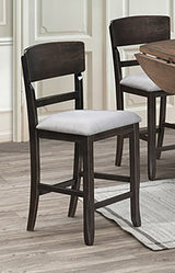 Crown Mark Furniture Oakly Counter Height Chair in Brown (Set of 2) image