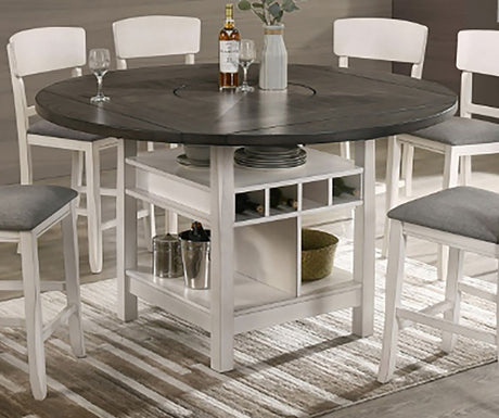 Crown Mark Furniture Conner Counter Height Table in White image