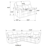 Sycamore Power Reclining Sectional Sofa
