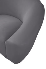 Riley Grey Velvet Loveseat