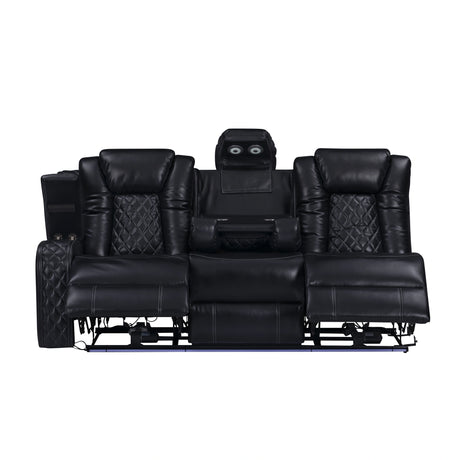 Orion Ii Laf Sofa W/Pwr Fr & Hr-Black