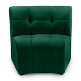Limitless Green Velvet Modular Chair