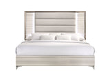 Zambrano White Bed with LED