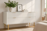 Modernist White Gloss Dresser
