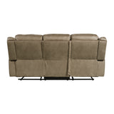 Sorrento Motion Sofa with Dropdown in T101 Brown