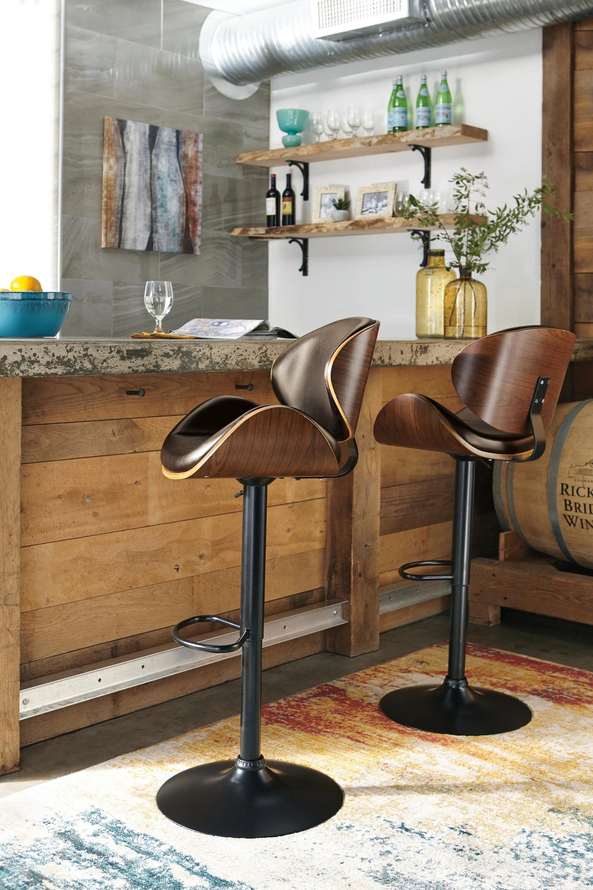 Bellatier Adjustable Height Bar Stool