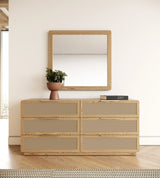 Gavin - Modern Natural Ash + Rattan 4-Piece Bedroom Set