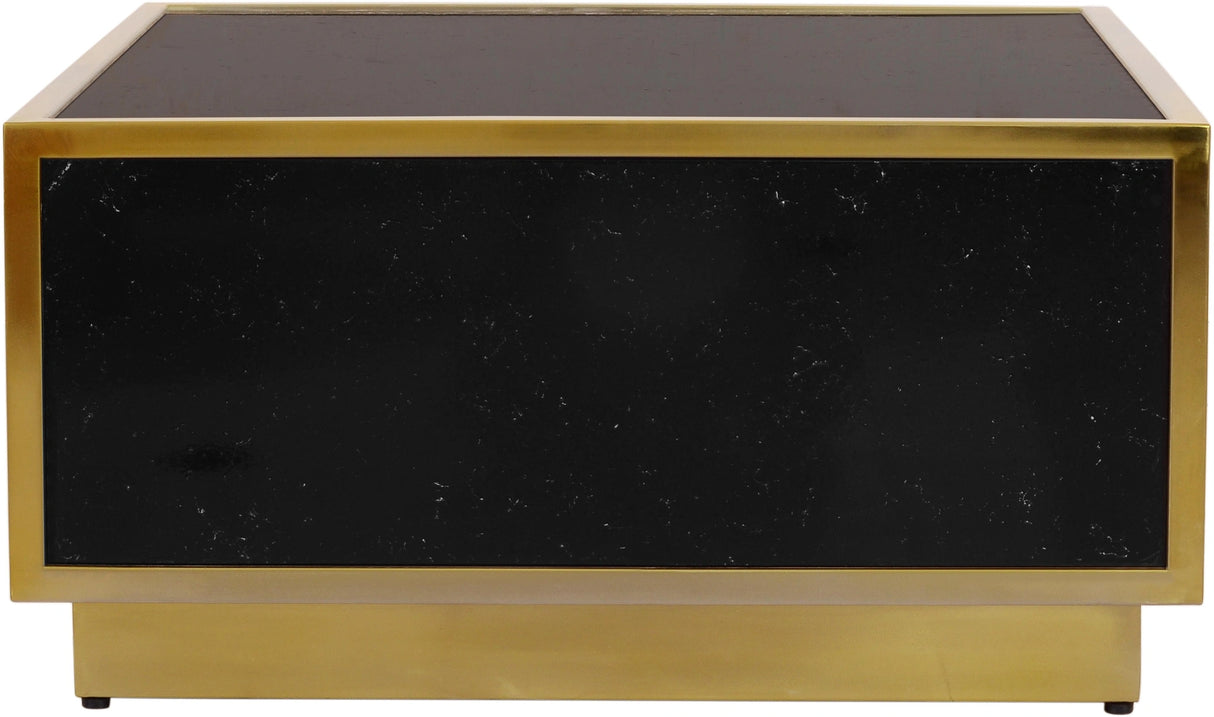 Glitz Black Faux Marble Coffee Table