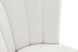 Lily Cream Velvet Stool