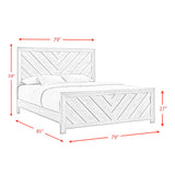 Ellen Panel Bedroom Set in White
