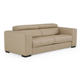 Icon - Modern Italian Cappuccino Leather Sofa Bed
