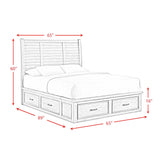 Sullivan Storage Bedroom Set with 2 Nightstands